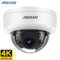 4K POE IP Camera IK10 Explosion-proof Outdoor H.265 Onvif Metal Dome CCTV Security Protection 4MP Video Surveillance