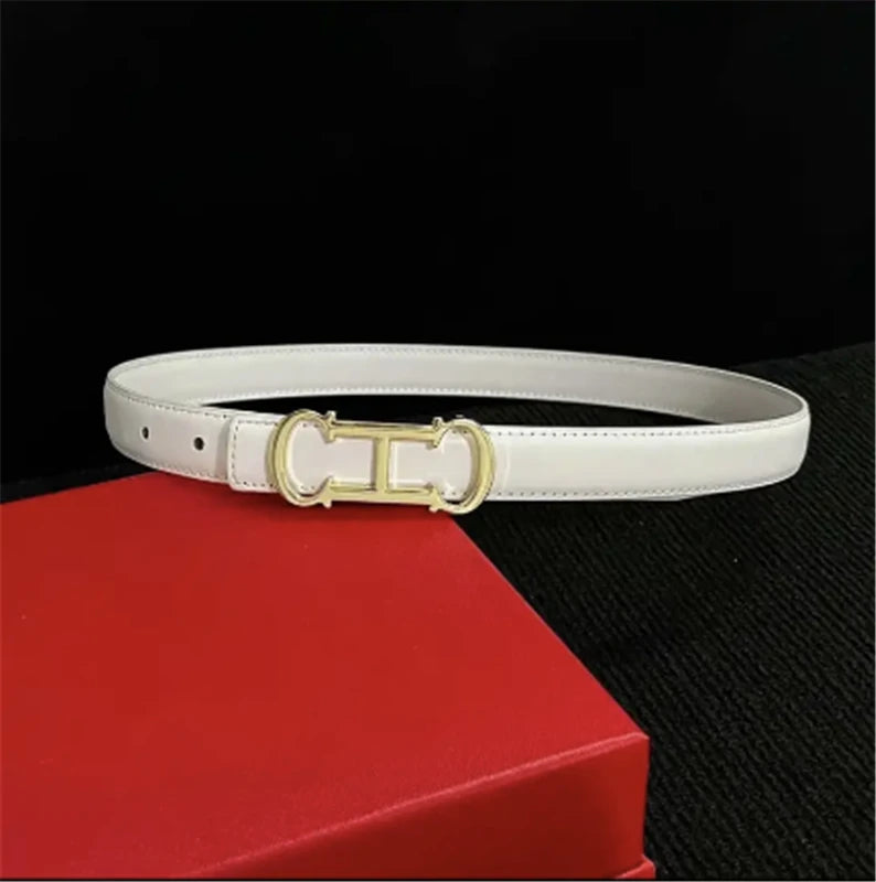 New Thin 2.5cm Women Belt Designer ladies Reversible Leather Belts for women Female Belt for Jeans women dress belts
