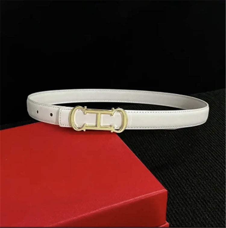 New Thin 2.5cm Women Belt Designer ladies Reversible Leather Belts for women Female Belt for Jeans women dress belts
