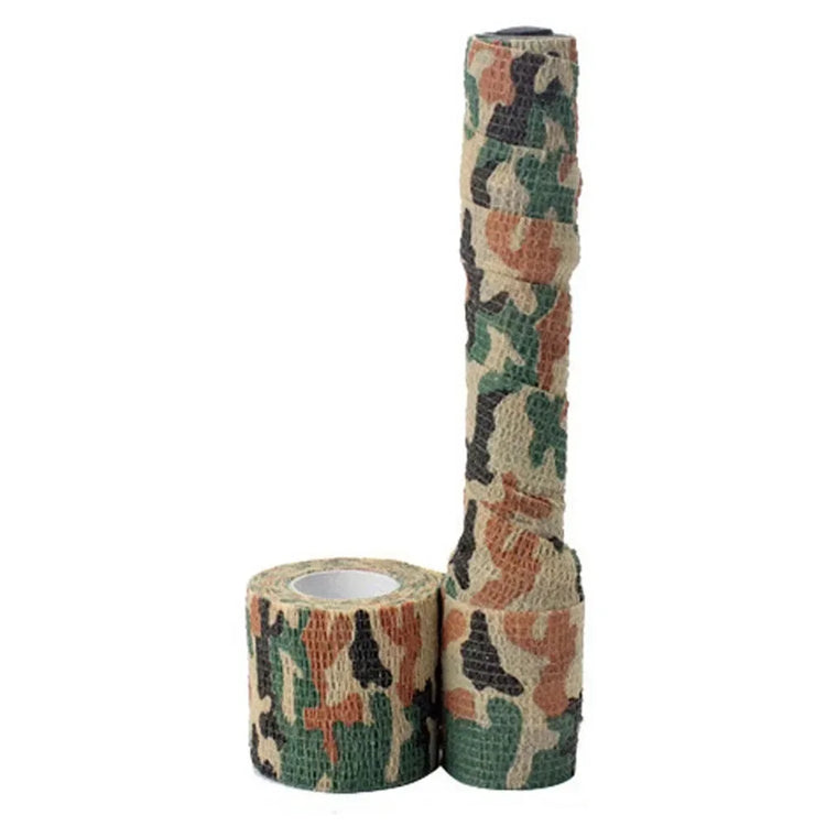 Tactical Camo Tape Hunting Self-Adhesive Wrap Stretch Bandage Outdoor Gear Concealment Cylindrical Object Protection Accessories