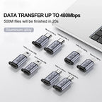 TypeCFemale to Mini USB/Type C/ios Female to Micro USB/Micro USB Female to Type C/Micro USB Female to Mini USB Connector Adapter