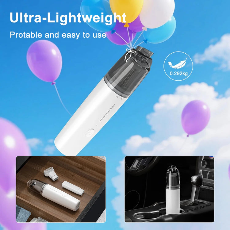 13000PA Wireless Car Vacuum Cleaner USB Rechargeable Powerful Suction Cleaning Machine Handheld Portable Car&Home Vacuum Cleaner