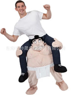 2023 New Animal Doll Prosthetic Leg Pants Halloween Spoof Costume Magic Back Pants