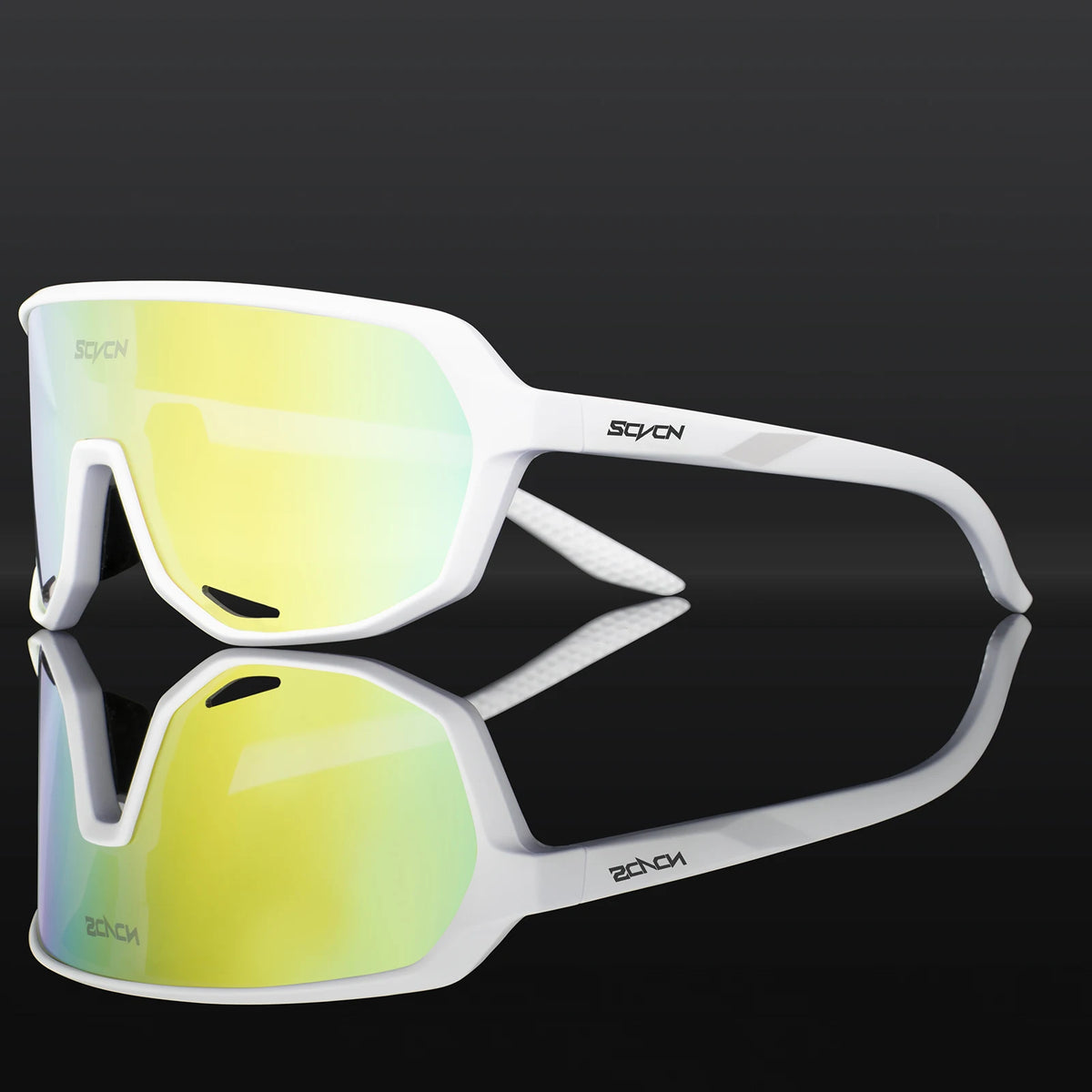 SCVCN Hiking Eyewear Sports Glasses for Men MTB Bike Bicycle Sports UV400 Hunting Driving Cycling Glasses Fashion Sunglasses