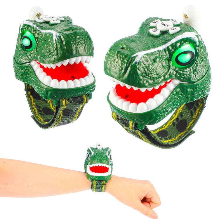 Dinosaur Toys Walkie Talkies for Kids 2 Pack, Wrist Walkie Talkie Watch Toys for Boys Girls Age 3-12, T-Rex Dino Watch Toys Outdoor Camping, Birthday Gifts Christmas Stocking Stuffers