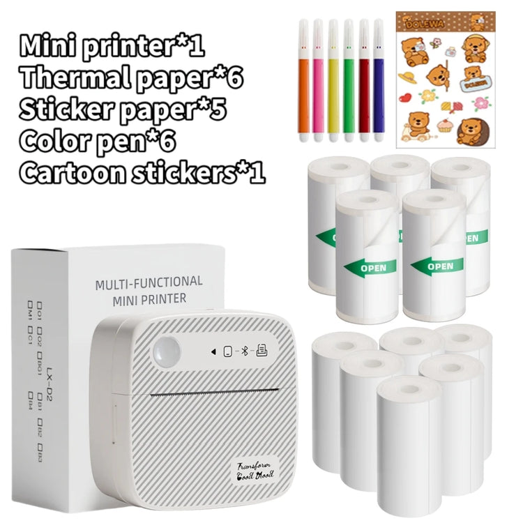 DOLEWA B3 Portable Mini Printers Wireless Bluetooth Inkless Sticker Maker Printer Tag Price Machine for Office School Kitchen