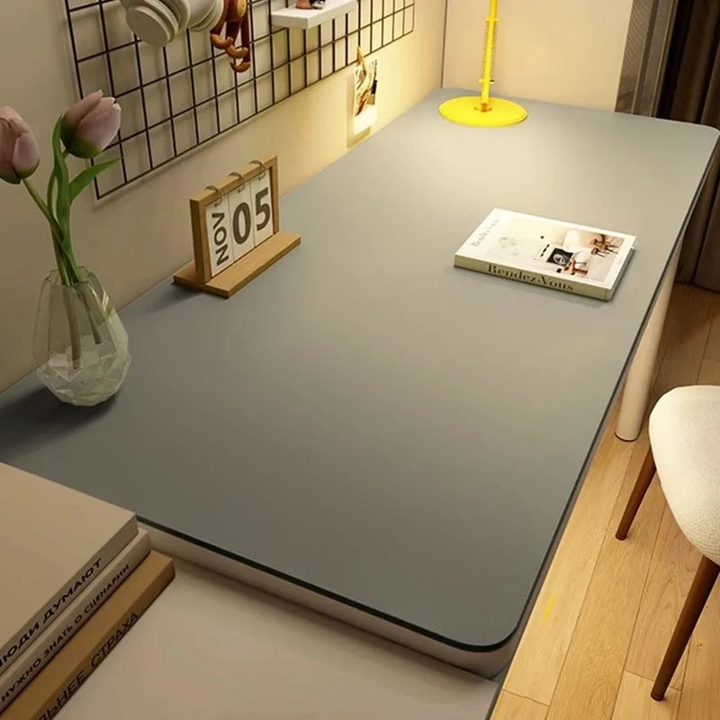 Leather Table cloth for Home Easy Clean Table Protector Waterproof Tea Coaster Large Desk Mat Anti-Slip Gamer Keyboard Mouse Mat