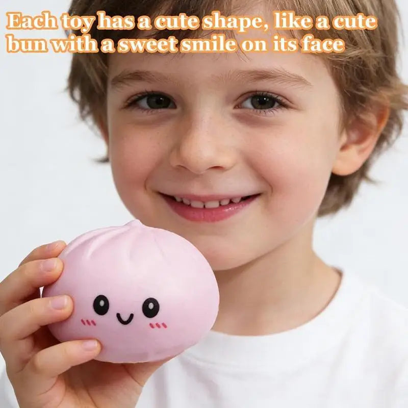Simulation Glowing Dumpling Slow Rebound Stress Ball Soft Fidget Toy Stress Relief Decor For Home Office Birthday Gift