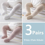 3Pairs/Lot Baby Girls Socks Lace Frilly Solid Cotton Long Knee High Kids Sock Infant Newborn Spring Children Ruffle Cute Socken