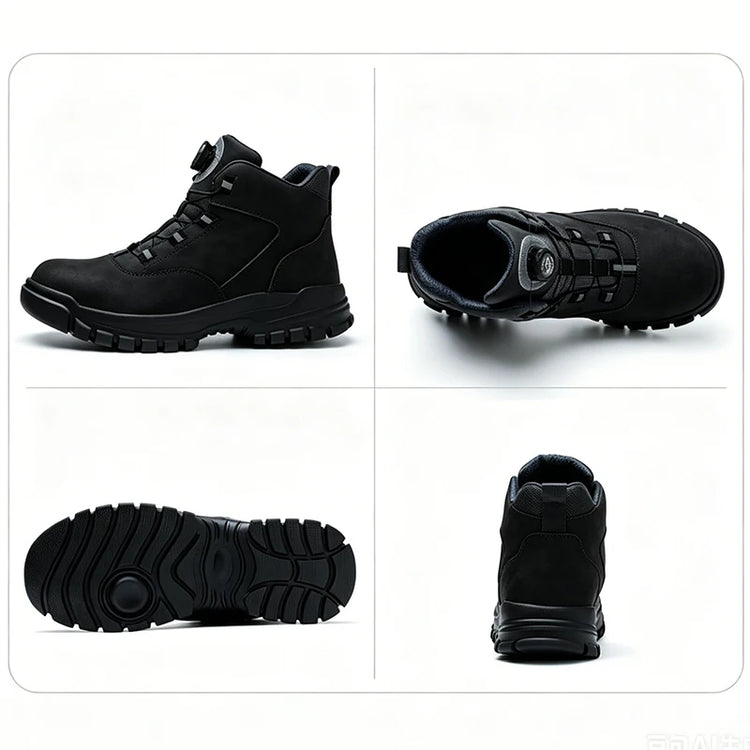 Puncture-Proof Indestructible Construction Shoes Rotating Button Safety Shoes Work Boots For Men Shoes Steel Toe Work Sneakers