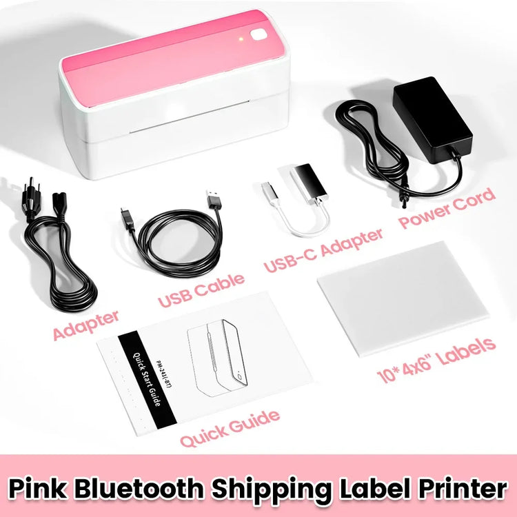 Phomemo 241 Bluetooth Thermal Label Printer Wireless Small Shipping Label Printer 4X6 Compatible with iPhone Android Mac Window