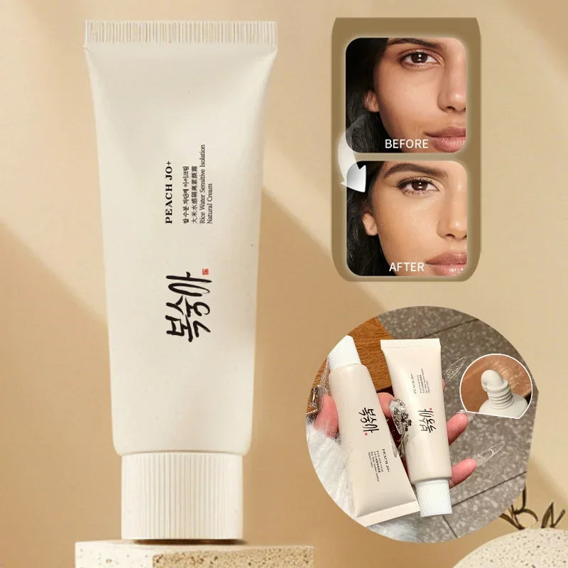 Korean Rice Extract Cream Spf50+ Hydrate Moisturizing Improve Dullness Even Out Brighten Skin Tone Last Light-feeling Concealer