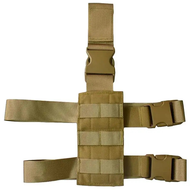 Universal Drop Leg Holster Thigh Platform Tactical MOLLE Gun Holster for Hunting Paintball Panel with Adjustable Molle Straps
