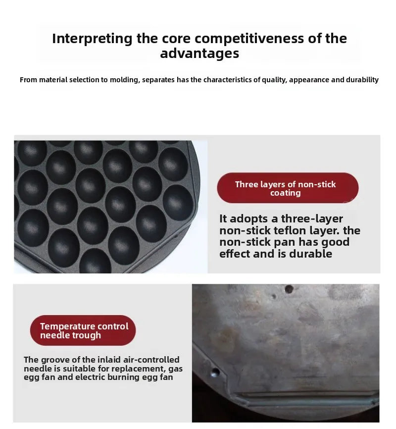 Commercial Electric Egg Bubble Waffle Maker Machine Hong Kong Eggettes Waffle Iron Cake Oven Bubble Waffle Machine