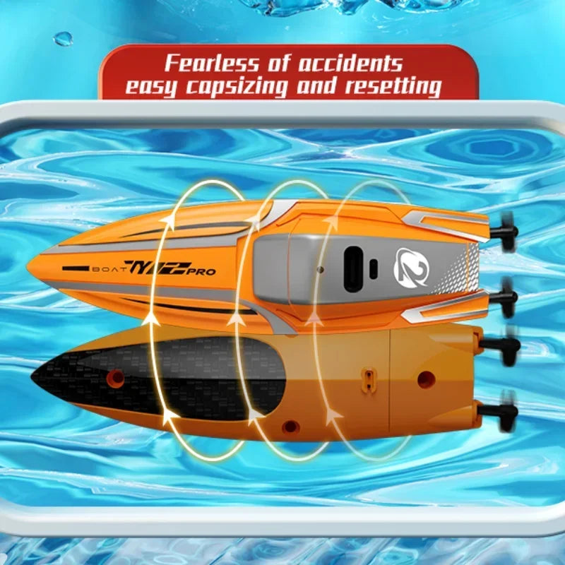 Mini RC Boat High Speed Ship 2.4G Remote Control Toy Rc Speedship With Rechargeable Battery Fast Toy for Boy Children Toys GiftS