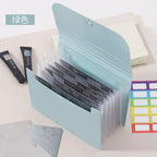 Macaron High-Aesthetic Multi-Layer Accordion File Folder Compact Portable Nail Art Organizer For Nail Stamping Plate Storage