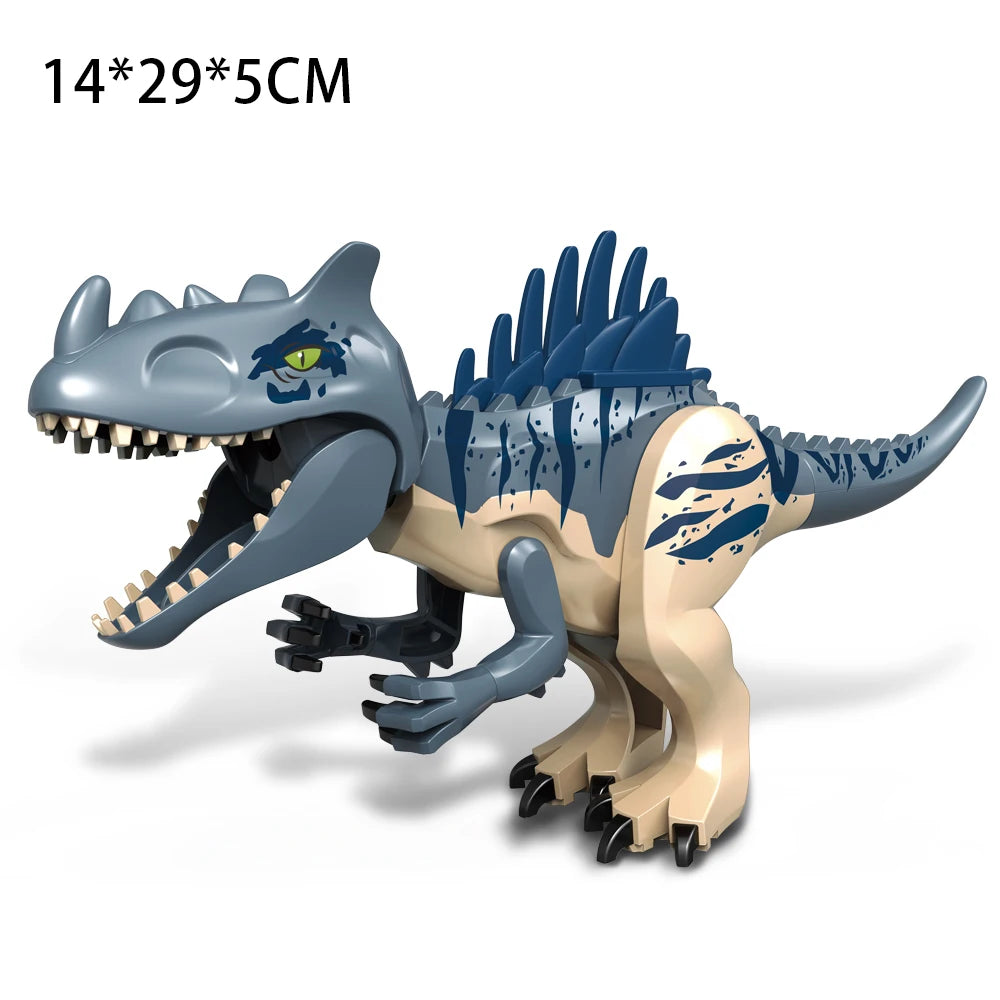 Jurassic Dinosaurs Building Blocks Indominus Rex DIY Big Size Tyrannosaurus Action Figure Models Children Toys Animals Gifts