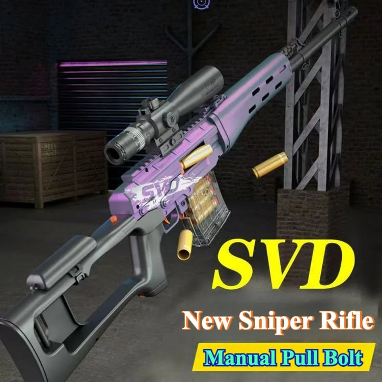 Manual Loading Sniper Rifle Soft Bullet Toy Gun Outdoor Shooting Games CS Fighting Christmas Gift for Children Adult