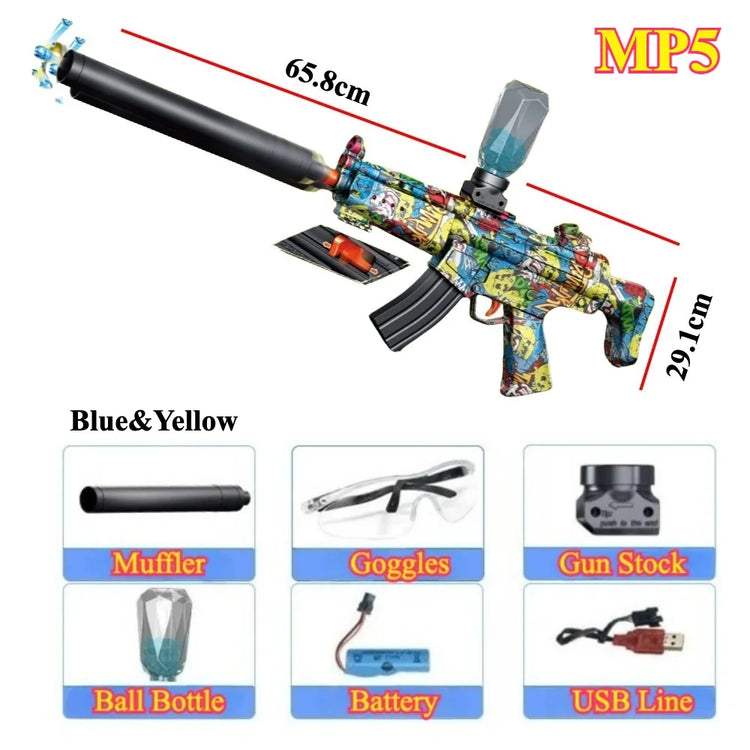 Electric Ball Blaster Toy Gun M416/AK Shooting Sport Game Outdoor High Speed Rechargeable Outdoor Game Perfect Gift for Boys