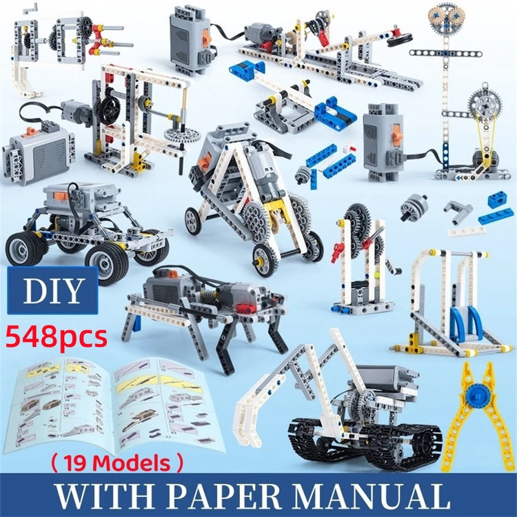 STEM Robotics Coding Kit Educational Electric Building Blocks Programming Model DIY Technical MOC Assembly Bricks Gift for Kids