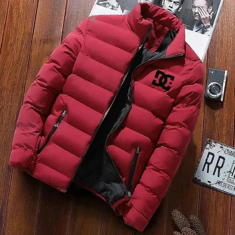Outdoor camping men's thick jacket jacket men's winter clothing fashion stand collar warm jumpsuit men's jacket 2024 new item