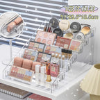 Transparent Storage Box Makeup Organizer Cosmetic Display Case Jewelry Organizer Desktop Holder Clear Makeup Organizer