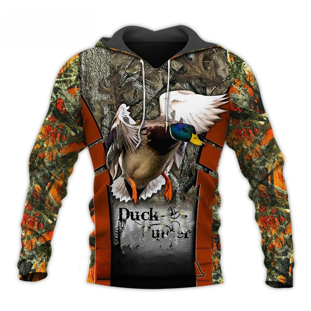 2024 Four Seasons Maple Leaf Camouflage 3D Sports Shirt Men's Fishing Outdoor Camping Hunting Clothing Jacket Men's Hoodie