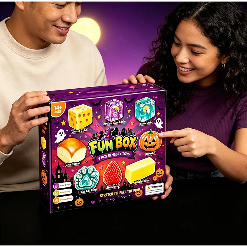 2026 New Halloween Squishy Bun Advent Calendar Mystery Bun Countdown Box Slow Rising Dumpling Fidget Toy for Stress Relief Gift