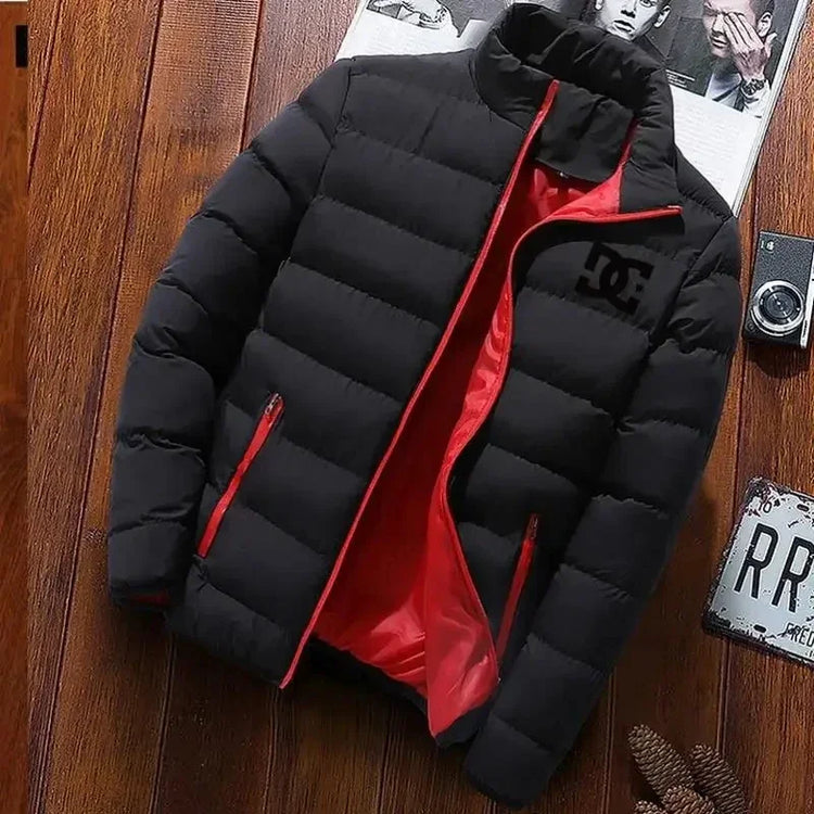 Outdoor camping men's thick jacket jacket men's winter clothing fashion stand collar warm jumpsuit men's jacket 2024 new item