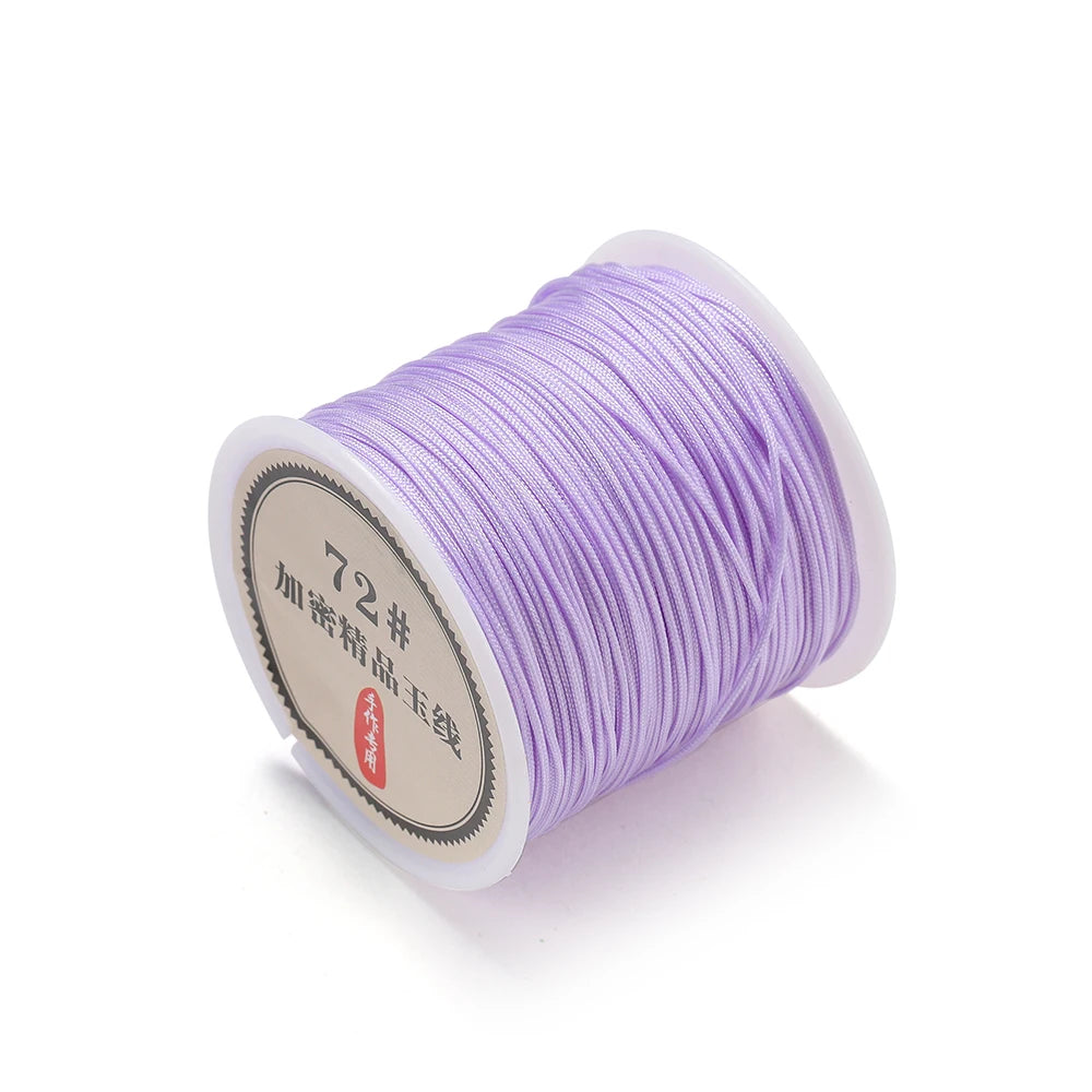 10/50M 0.8mm Nylon Thread Cord Macrame Rope Bracelet Braided String For DIY Tassels Beading String Jewelry Making Accessories