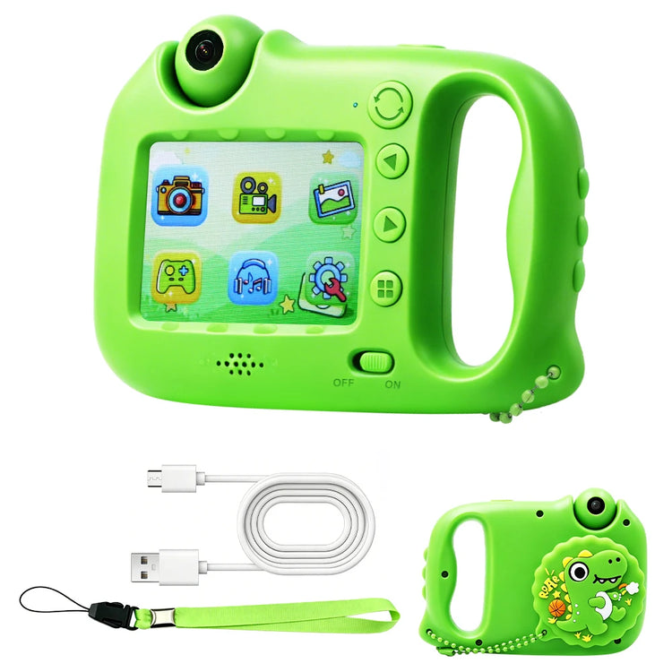 Digital Children Camera For Photography Mini Portable Photo Kids Microscope Camera 1080P HD Video Toy Birthday Festivals Gifts Outdoor Activities 5 Puzzle Games