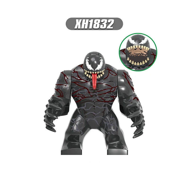 8cm Superhero Building Blocks Avengers Character Venom Model Character Set Building Blocks Toy Boys and Girls Birthday Gifts