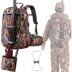 NEW VIEW 35L Hunting Backpacks for Men, Camo Hunting Backpack with Bow & Rifle Holder, Saddle Hunting Backpack for Deer, Elk