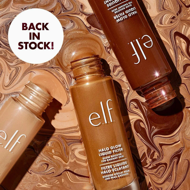 E.l.f Halo Glow Liquid Filter Luminous Hydrating Buildable Coverage Natural Radiant Light Daily Face Makeup for All Skin Tones
