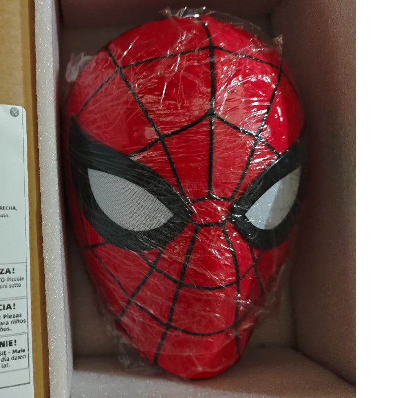 Stock Spiderman Brand New Day Adult Cosplay Mask With Magnetic Back Cover 3d Webbing Strips Resin Faceshell Cosplay Helmet Toys