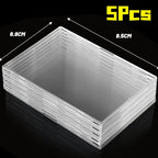 Clear Acrylic Card Holder Snap Type Gaming Sports Trading Card Display Case Kpop Idol Photo Protective Sleeves Not Magnetic