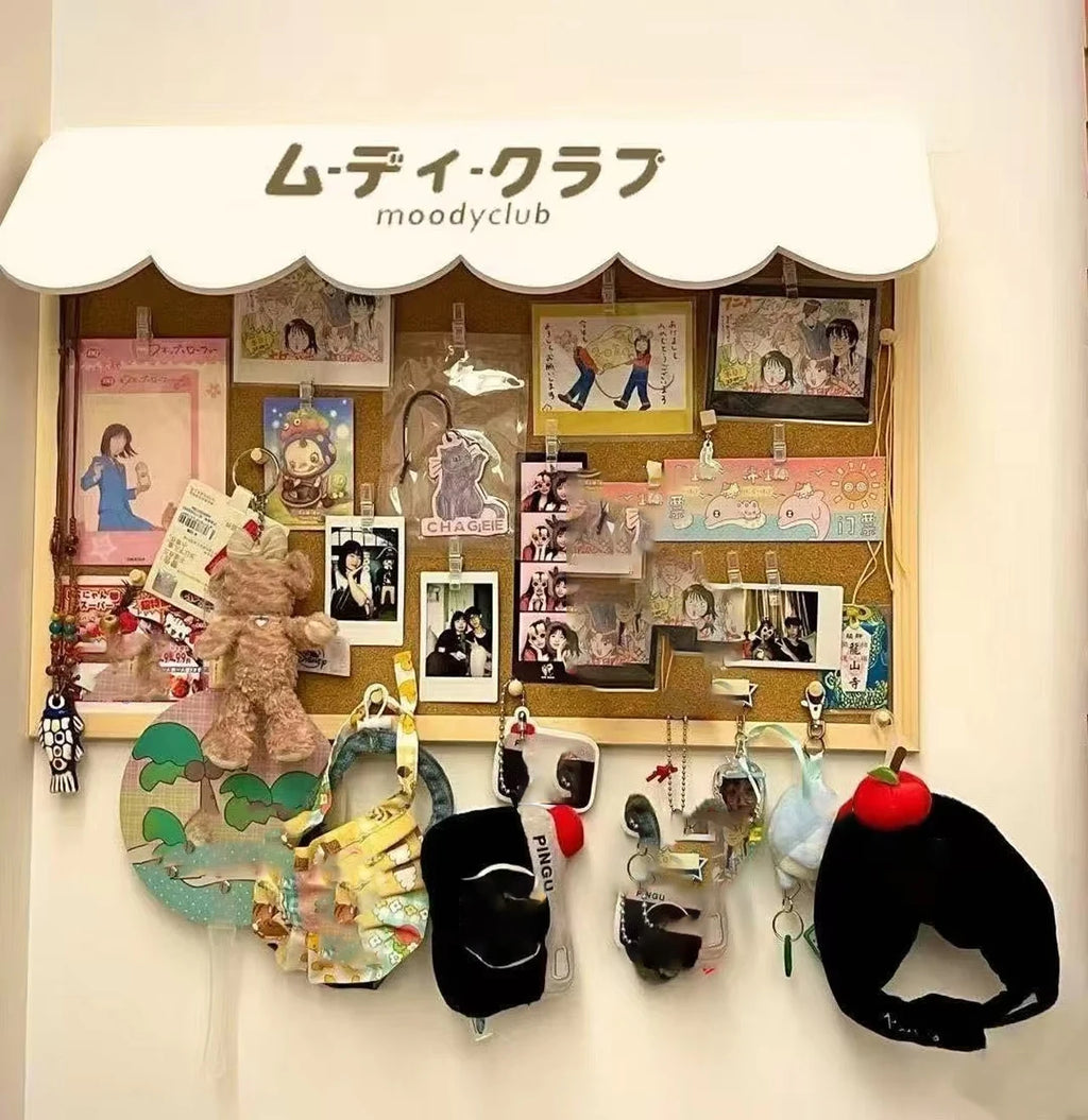 New DIY Cute Dessert House Cork Message Board Home Dormitory Jewelry Wooden Storage Board Wall Decorative Board Room Decoration