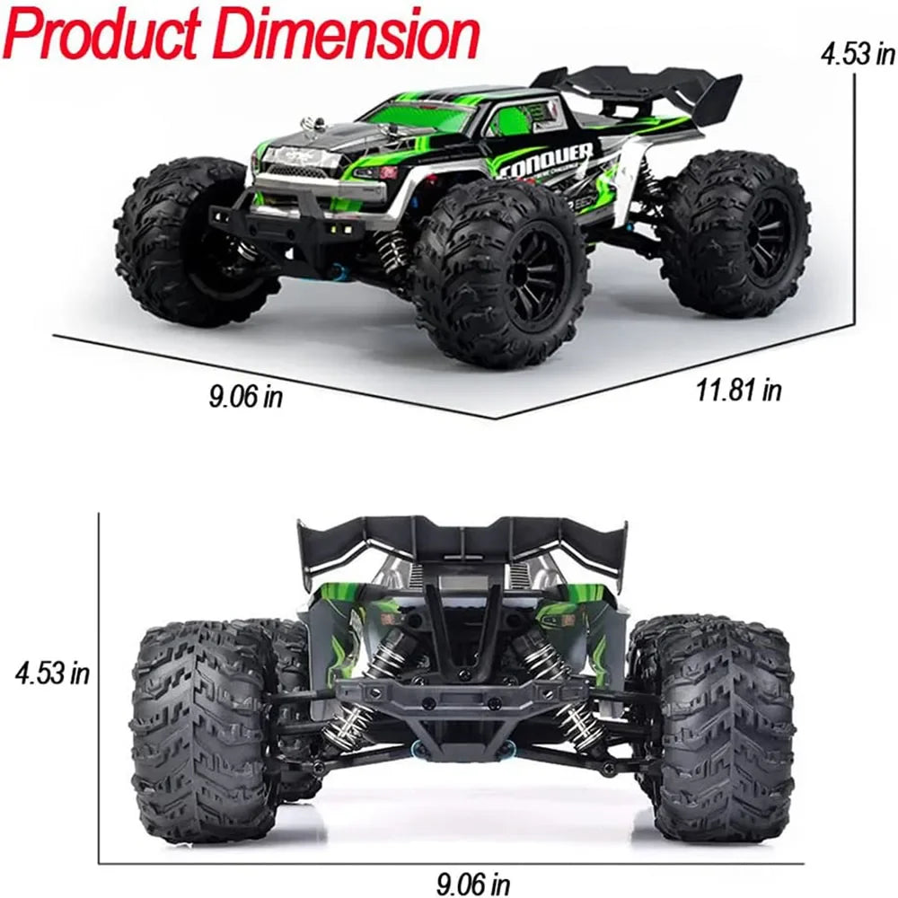 "1:16 4WD RC Car (50km/h): LED Lights, Off-road High-Speed Drift. For Boys & Off-road Fans. Monster Truck Toy – Christmas & New