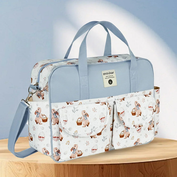 Mommy Diaper Bag For Babies Large Capacity Organizer Waterproof Wide Opening Travel Messenger Crossbody Bag Mummy Baby Nappy Bag