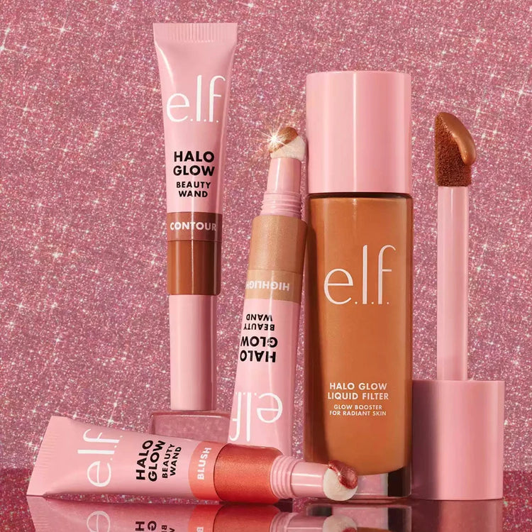 Elf New Cosmetics Lip Gloss Blush Highlighter Contour Stick Cream Lip and Cheek Dual-Use Liquid Blusher Setting Spray Primer Gel