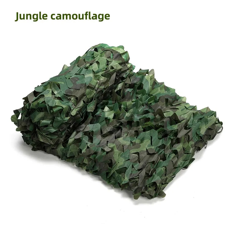 Camouflage Net Hunting Camouflage Net Car Tent Awning Shade Mesh Black Green Blue Forest Sun Protection Outdoor Shading