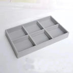 New Jewelry Organizer Velvet Jewelry Storage Tray Display Ring Bracelet Necklace Storage Box Showcase Drawer Organizer Trays