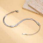 Lucktune Angel Wing Pendant Bracelet for Women Stainless Steel Beads Chain Bracelet Fashion Kpop 2025 New Jewelry Wedding Gift