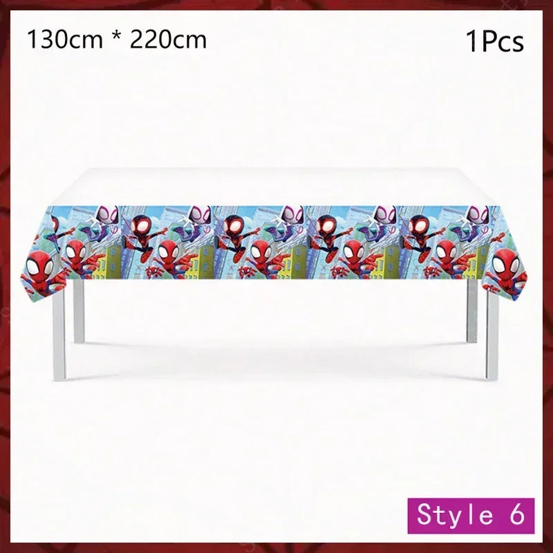 Spiderman Birthday Party Decorations Set Disposable Tableware Napkins Cup Plate Spidey and His Amazing Friends Birthday Supplies