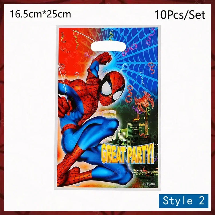 Spiderman Birthday Party Decorations Set Disposable Tableware Napkins Cup Plate Spidey and His Amazing Friends Birthday Supplies