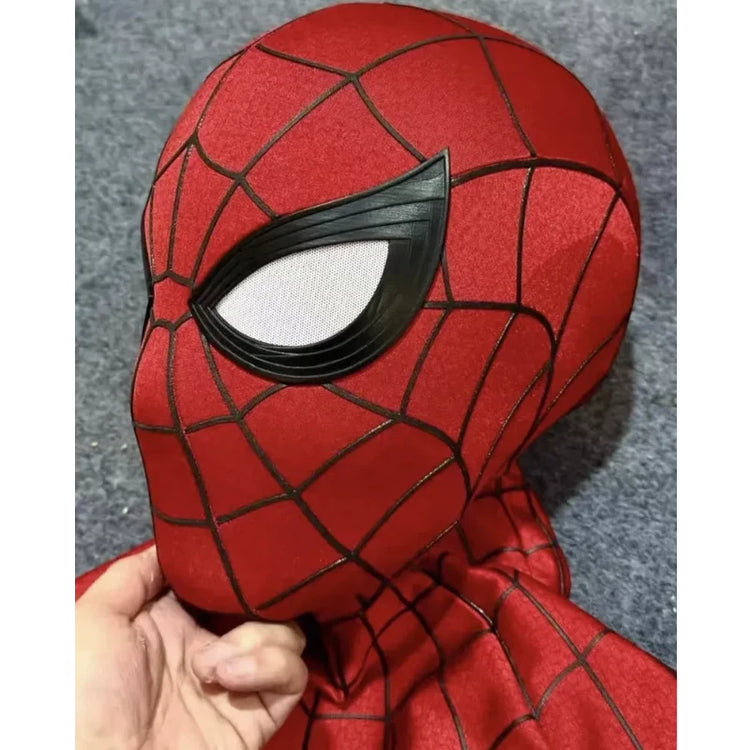 Stock Spiderman Brand New Day Adult Cosplay Mask With Magnetic Back Cover 3d Webbing Strips Resin Faceshell Cosplay Helmet Toys