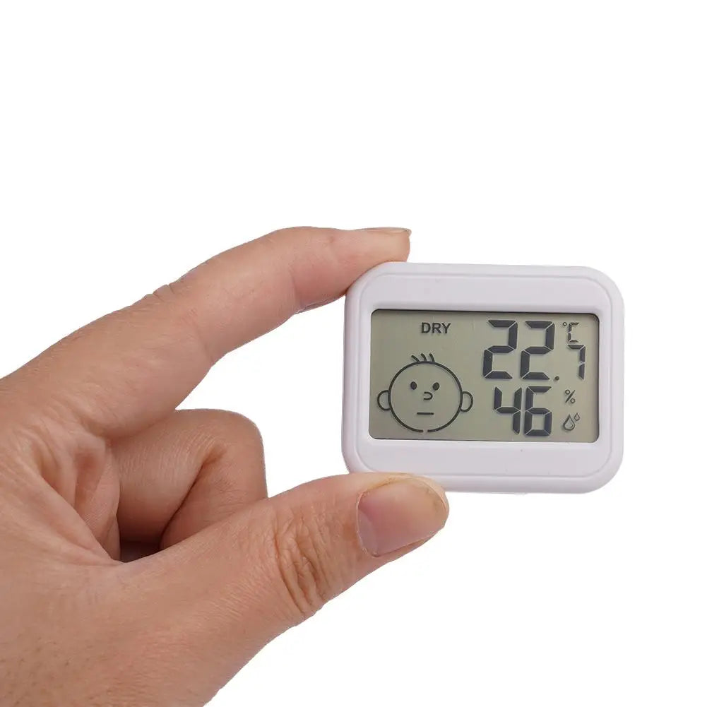 LCD Digital Thermohygrometer Ultra-thin Simple Smart Home Electronic Digital Thermometer Hygrometer Electronic Clock