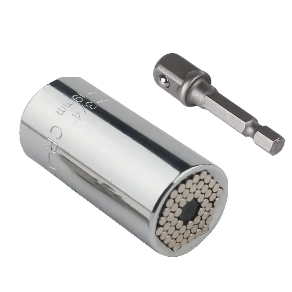 Multifunctional 7 to 19mm Magic Socket Multi Purpose Wrench Extension Rod Electric Hand Drill Screw Tool Set
