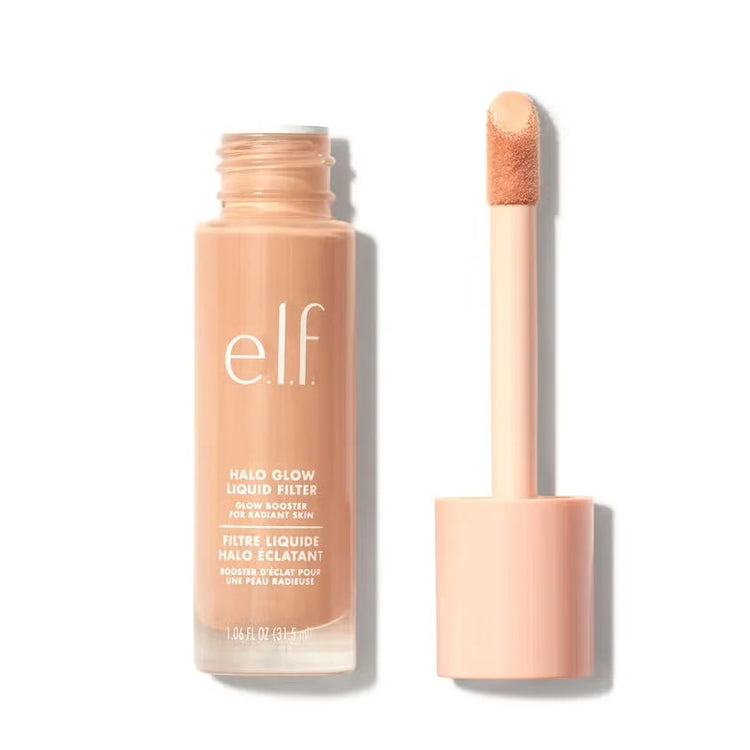 Elf Halo Glow Liquid Filter Waterproof Concealer Foundation Full Coverage for Acne Scars Uneven Skin Tone Long-Lasting Makeup