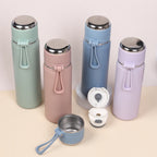 SUS316 Stainless Steel Thermos Water Bottle 500ml/600ml Insulated Bottle With Handle Thermo for Hot Cold Drinks for Outdoor